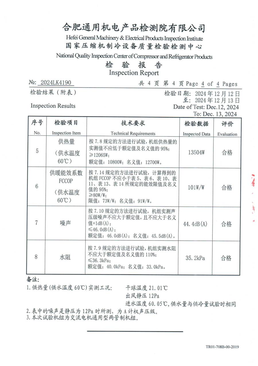 委托检测报告 2024LK4190|YRAU YRAUB08CD3SXXLFDA 第 5 页