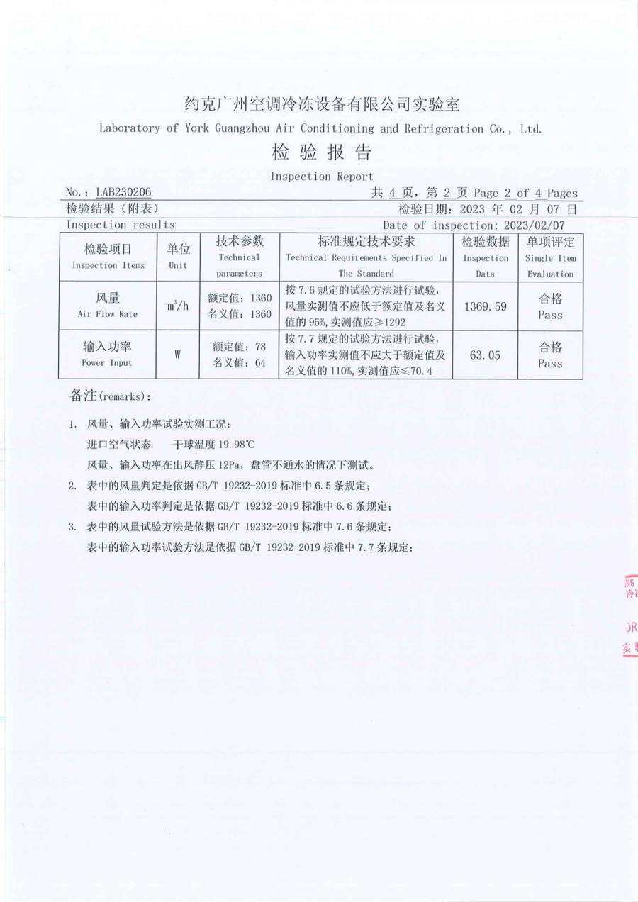 成品检验报告 LAB2230206|YRAU YRAUB08CD3EXXLFDA 第 3 页