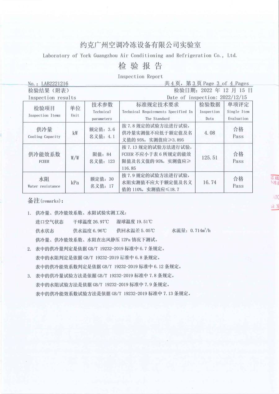 成品检验报告 LAB2221216|YRAU YRAUB04CD3EXXLFDA 第 4 页