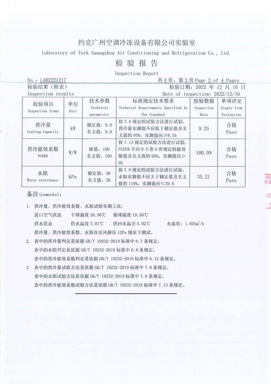 成品检验报告 LAB2221217|YRAU YRAUB09CD3EXXLFDA 第 4 页