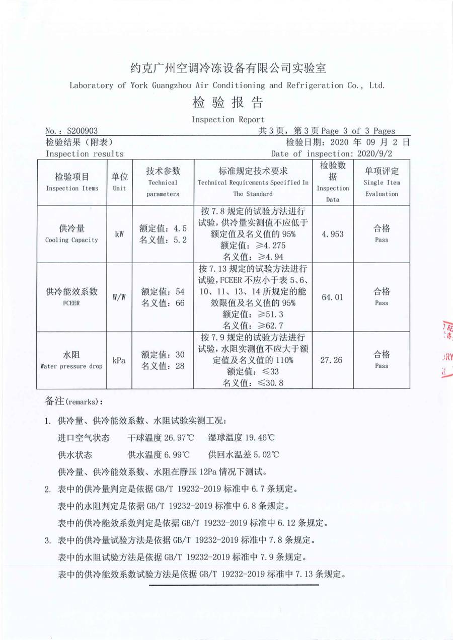 成品检验报告 S200903|YVFC YVFC05CD3SXXXLDB 第 4 页