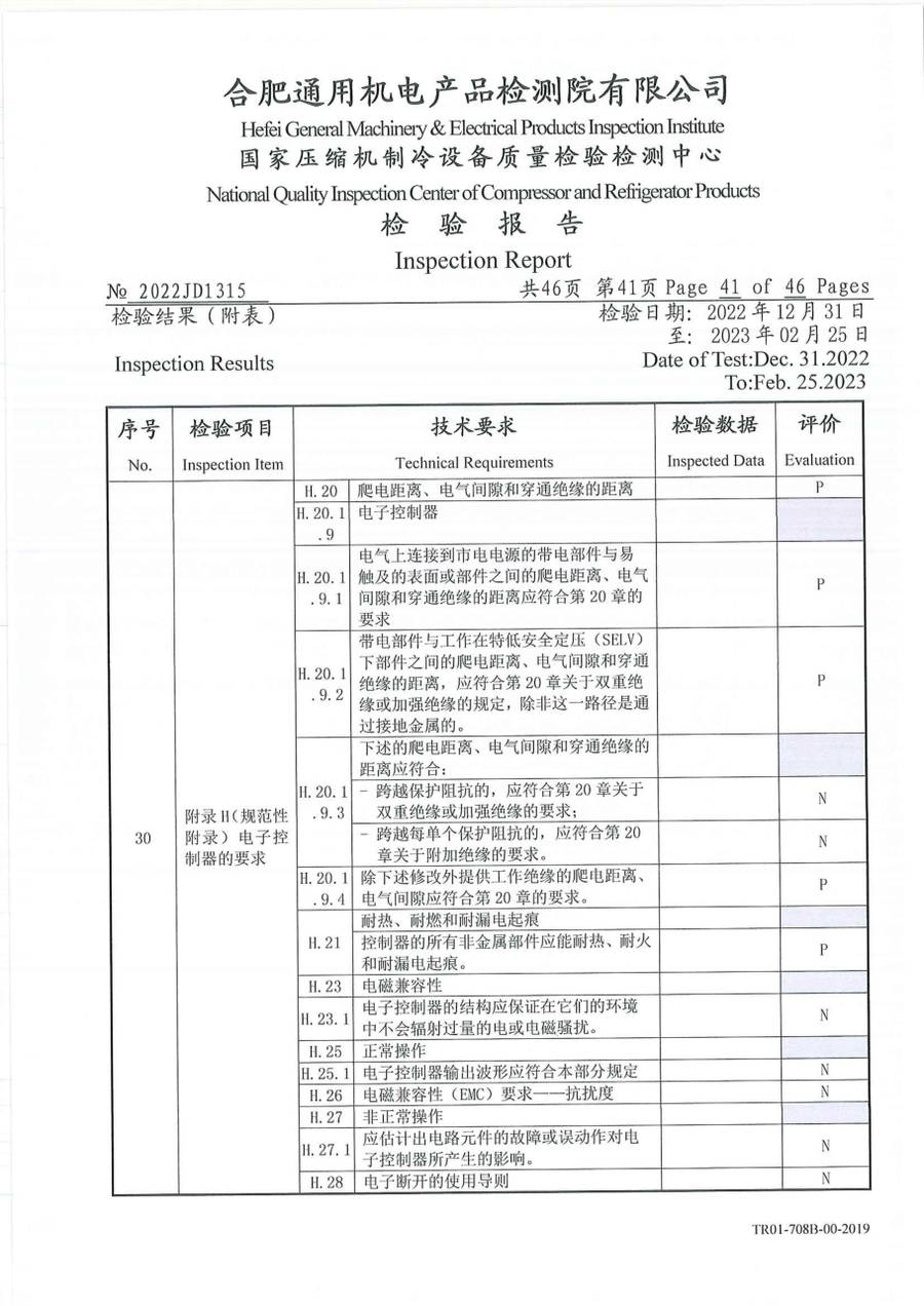 委托检测报告 2022JD1315|温控器 IC1300-TB10-1Y0CA 第 42 页