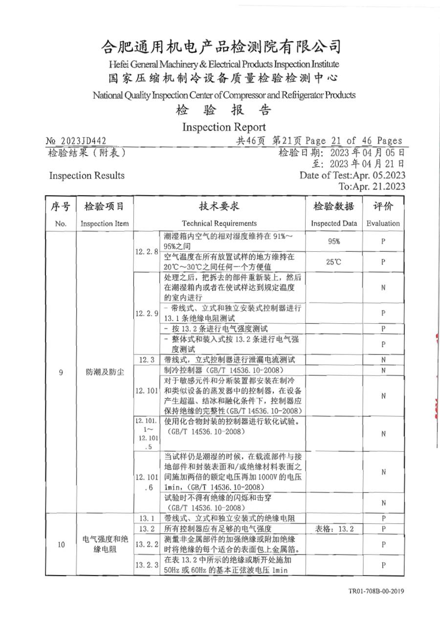 委托检测报告 2023JD442|温控器 E1000 第 22 页