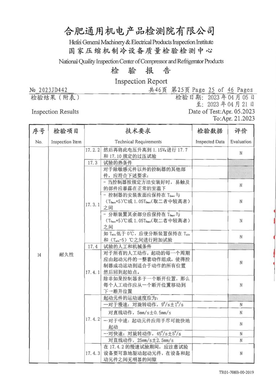 委托检测报告 2023JD442|温控器 E1000 第 26 页