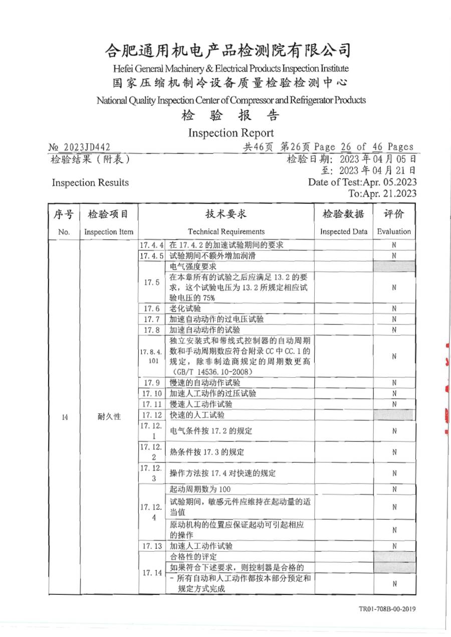 委托检测报告 2023JD442|温控器 E1000 第 27 页