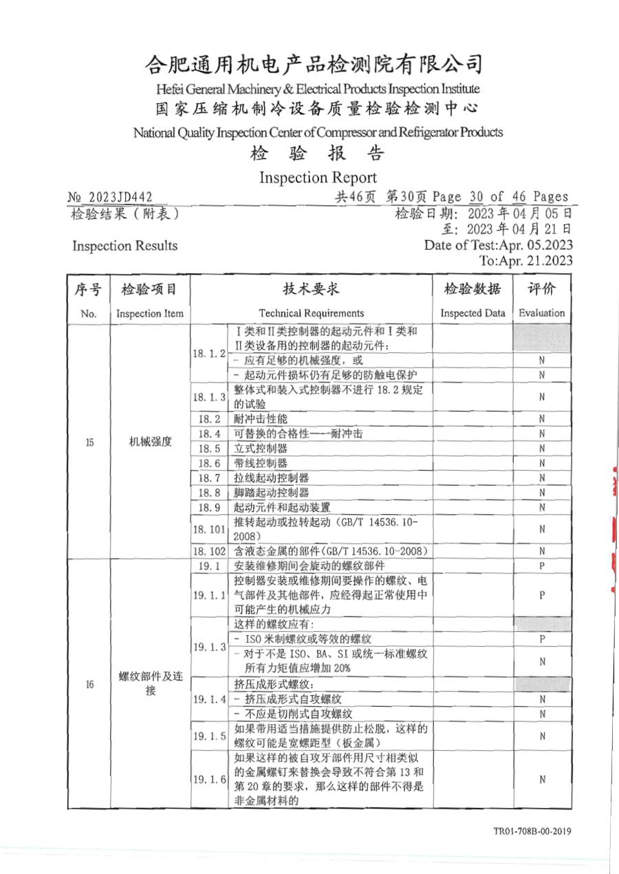 委托检测报告 2023JD442|温控器 E1000 第 31 页