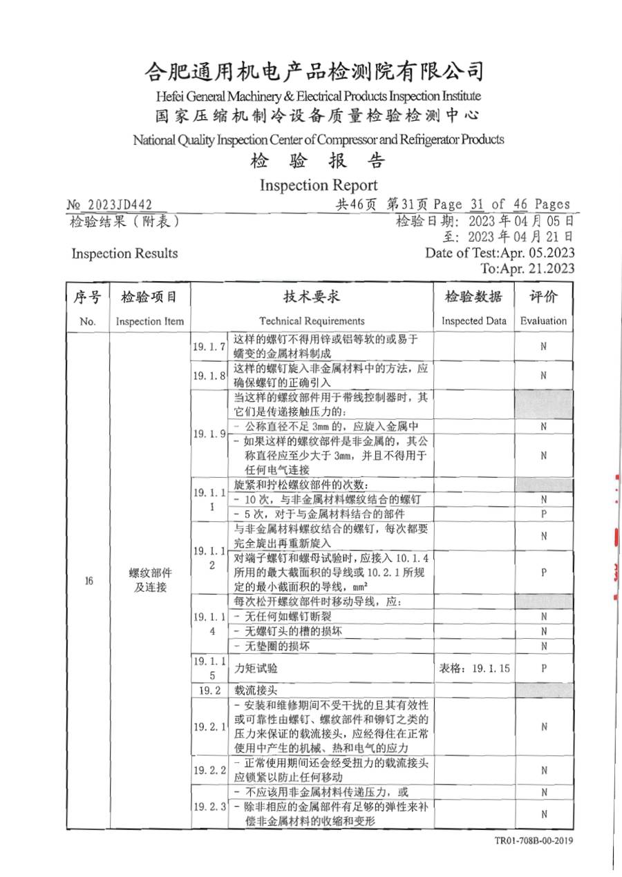委托检测报告 2023JD442|温控器 E1000 第 32 页