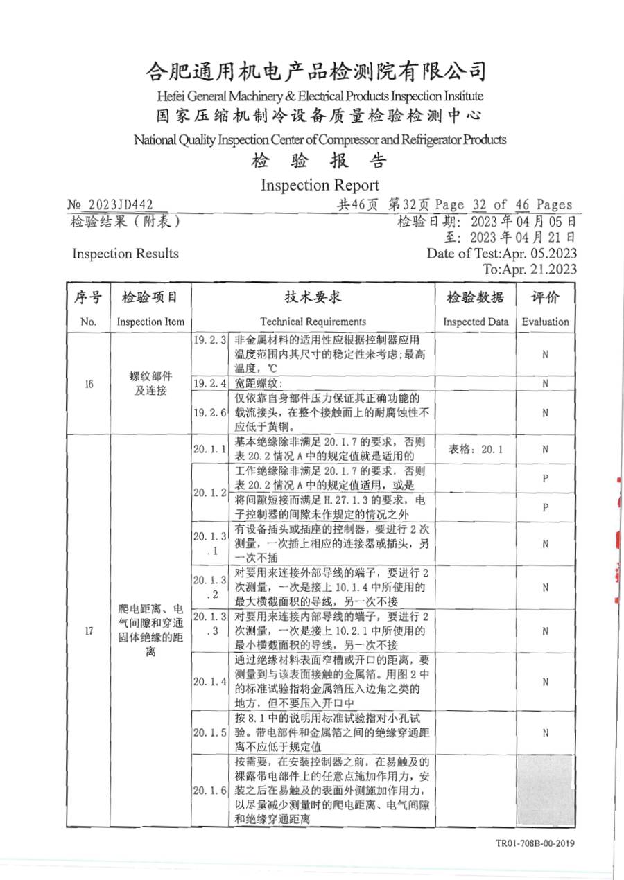 委托检测报告 2023JD442|温控器 E1000 第 33 页