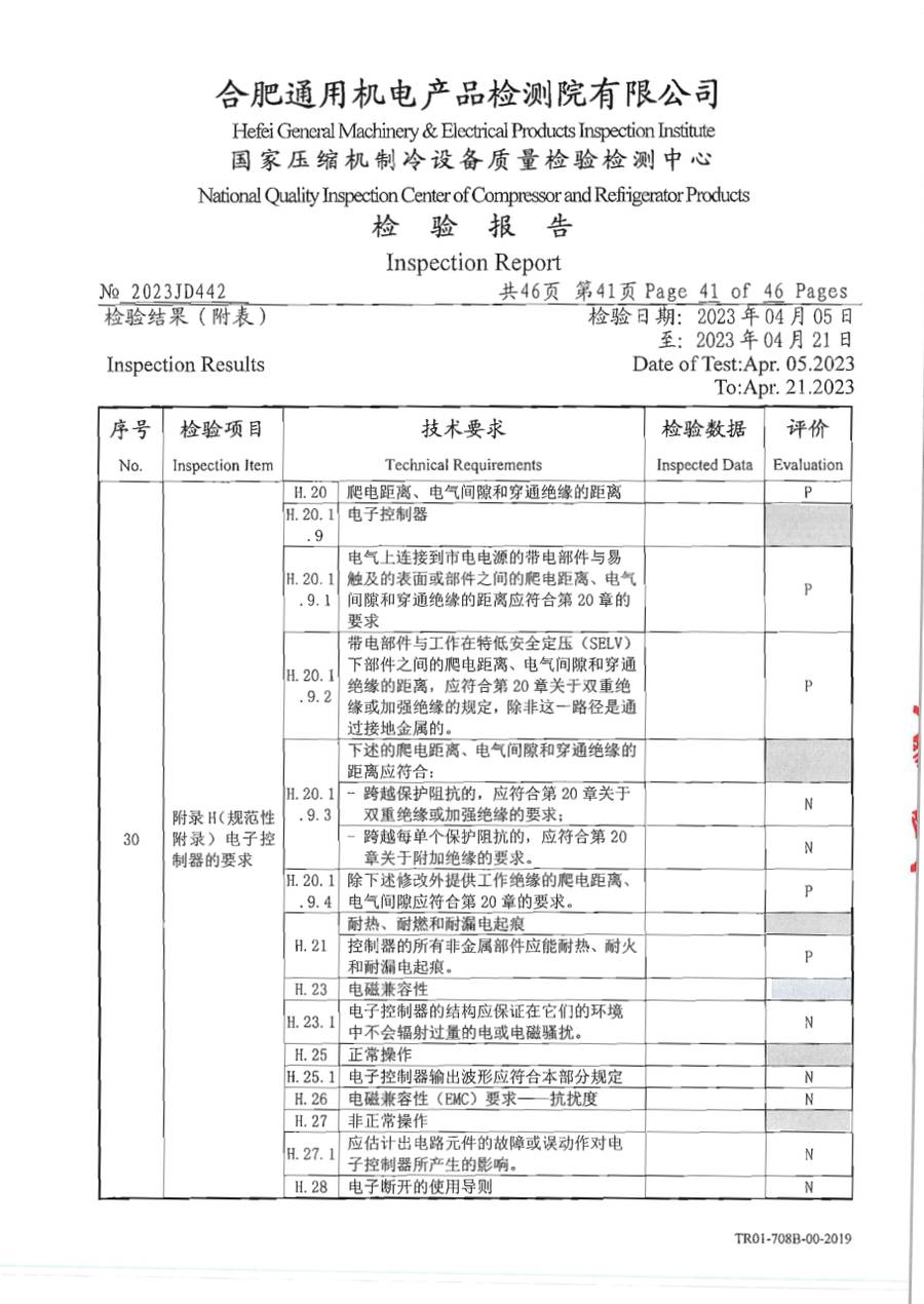 委托检测报告 2023JD442|温控器 E1000 第 42 页